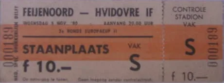 Feyenoord – Hvidovre Kopenhagen · 1–0