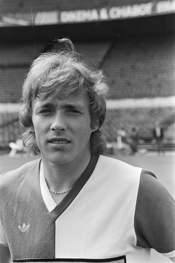 Persdag Feijenoord; Jupp Kaczor , kop. Foto: Hans van Dijk / Anefo, Nationaal Archief (CC0).