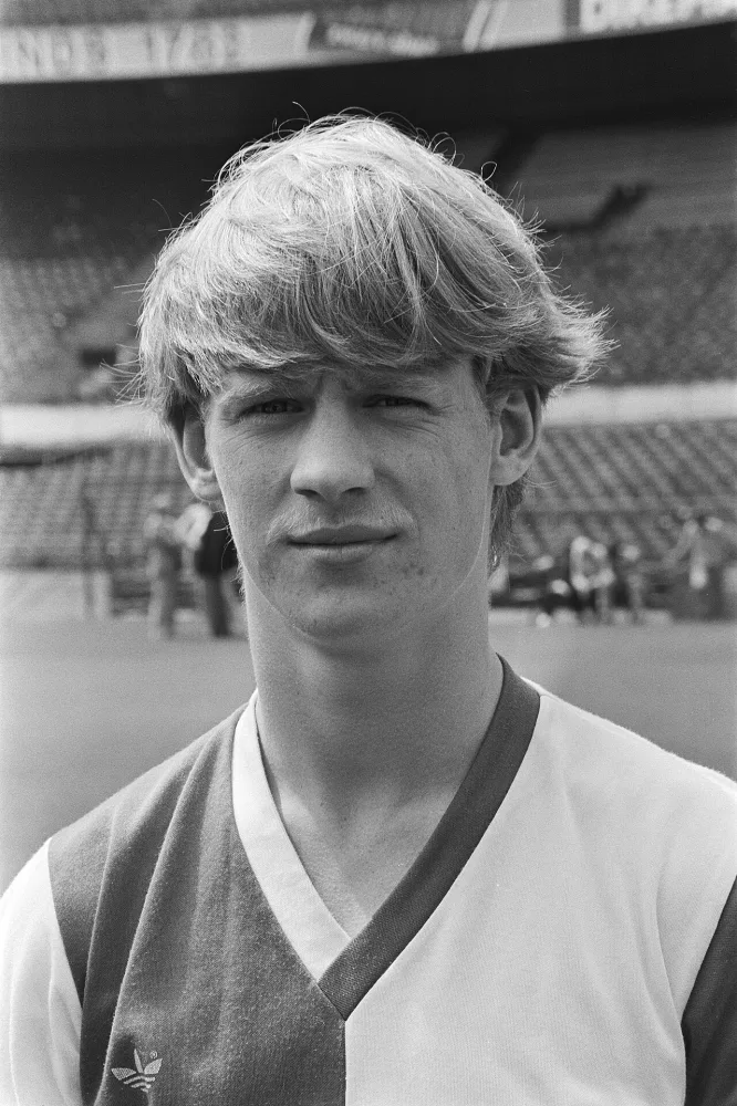 Persdag Feijenoord; Mario Been , kop. Foto: Hans van Dijk / Anefo, Nationaal Archief (CC0).