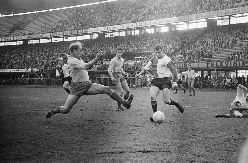 Feyenoord tegen Sittardia 2-1, Moulijn in actie. Foto: Eric Koch / Anefo, Nationaal Archief (CC0).